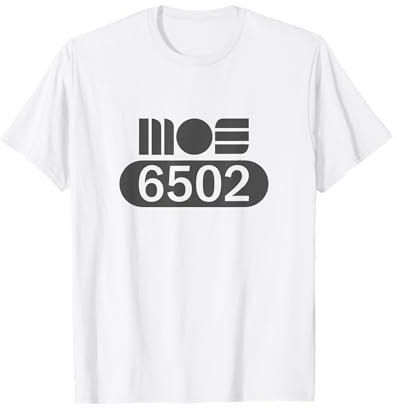 MOS 6502 CPU Retro Programmer Coder Prozessor Old School T-Shirt