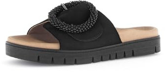 Gabor Damen Pantoletten, Frauen Slipper,Best Fitting,Backless Slipper,Gartenschuhe,Sommerschuhe,sommerclogs,Sandalen,Mules,schwarz,39 EU / 6 UK
