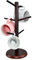 ADERTOS Support de Tasse à Café Arbre de Tasse de Café Supports de Tasse Amovibles Support Tasse a Cafe Suspendu Porte-tasses en Bambou Support de Rangement Tasse pour Comptoir de Cuisine (noyer)
