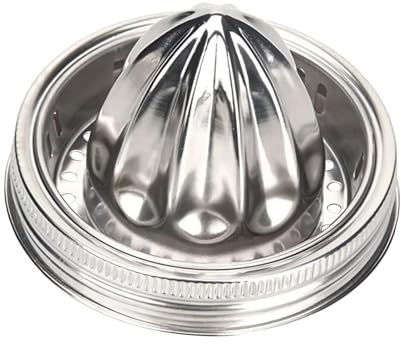 Mason Jar Entsafter Zitrusreibahle Deckel Edelstahl Entsafter Wiederverwendbarer Entsafter Deckel Manuelle Saftpresse Zitronenpresse Deckel Auslaufsicher Jar Cap Mason Jar Squeezer Griff Entsafter