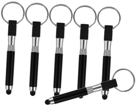 Gadpiparty 6stücke Teiliges Stylus Stift Mit Schlüsselring Kapazitiver Touch Pen Für Smartphones Und Tablets Eleganter Schlüsselanhänger Hochsensibel Und Langlebig Für Täglichen