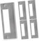Gatuida 5pcs Door Strike Plates Deadbolt Reinforcement Kit for Security Durable Door Filler Plate Easy Installation Heavy Duty Design