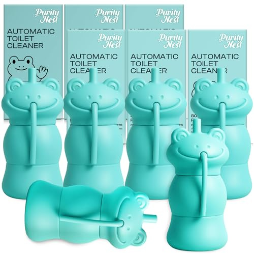 PurityNest Toilet Bowl Cleaners, Automatic Long-Lasting Tank Cleaner Bottles with Light Fresh Scent, Easy to Use for Home & Office Cleaning, Blue