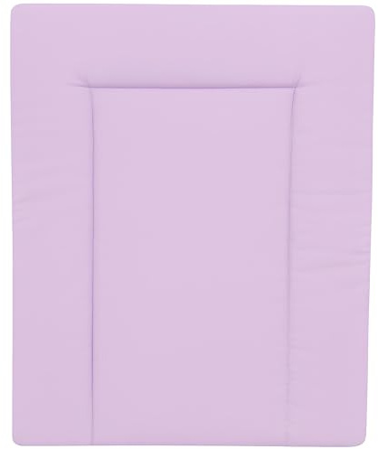 Baby Delux Wickelauflage Wickelunterlage 60x75 cm 75x70 cm weiche Wickeltischauflage Baumwolle wasserdicht waschbar (lila, 75x70)