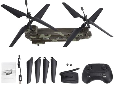Vroomoto 2,4-GHz-RC-Hubschrauber mit HD-Kamera, Höhenhalte-LED-Leuchten für Luftaufnahmen, Innen- und Außenflüge