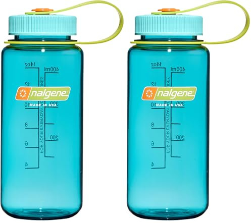 Nalgene Sustain Tritan Bouteille d'eau sans BPA avec 50% de déchets plastiques, 473 ml, large goulot