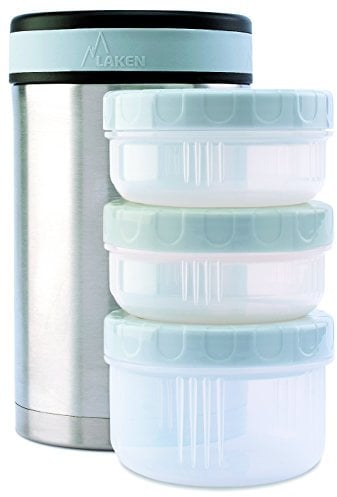 Laken - Termo sólido 1,5l con tres contenedores herméticos