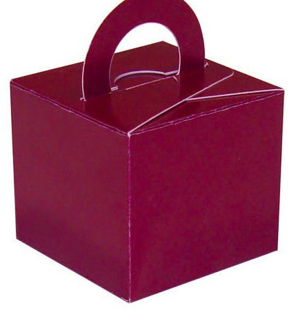 10 A favor caja/globo pesos boda (rojo)