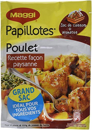 Maggi Papillotes Poulet Façon Paysanne (1 Sachet) - 32g - Lot de 8