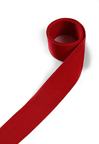 1buy3 Gurtband aus Polypropylen 40mm breit, 12 Meter lang, Farbe:7 - Signalrot | Grundpreis pro Meter = € 0,79