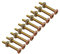 HALJIA 10 pz mobili sedia lettino letto letto in legno a testa bullone con impronta Barrel dado M6 x 60 MM