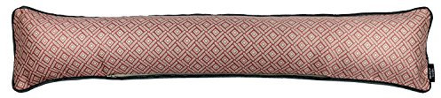 McAlister Textiles Elva Boudin Décoratif en Coton pour Bas de Porte – Isolation Phonique et Calfeutrage Contre Le Froid - Rose - 18cm x 90cm