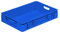 Eurobehälter 600x400x120 mm (LxBxH) | stapelbar | Wände und Boden geschlossen | Mit Handgriff | 20 Liter | aus PP-C | Premium-Qualität Made in Germany Farbe blau