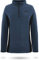 normani Damen Fleecepullover Winterpullover Skipullover mit Stehkragen und halber Reißverschluss, schnelltrocknend und EXTREM warmes Sweatshirt 280 g/m² Farbe Blau/Schwarz Größe XL