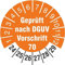 50 Prüfetiketten 18 mm geprüft DGUV Information Vorschrift 70 Fahrzeuge 2024-29