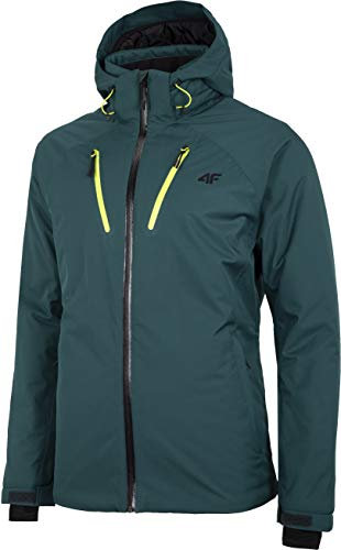 4F Herren Jacke Herren Skijacke Harding, Dunkel Grün, XL, H4Z20-KUMN005-46S