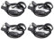 Retevis Radio Earpiece with Mic 2 Pin Earhook Earpiece Security Headset Compatible with RT24 RT27 RT28 RT619 RT668 UV-5R BF-88E BF-888S Kenwood Two Way Radio Headset (4 pcs)