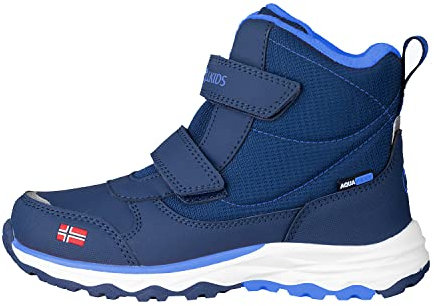 Trollkids wasserdichte Winterschuhe Wanderschuhe Hafjell, Marineblau/Mittelblau, Größe 28