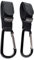 Prolyr® Gancho aluminio silla paseo carrito bebé – Pack 2, Colgador Ligero y Resistente para bolsas, bolsos, mochilas, etc., Multiusos, Ajuste universal e Instalación rápida (Negro).