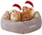 JOYELF Hundebett Waschbares beruhigendes Katzenbett, Anti-Angst-Hundebett & Sofa, süßes Plüschtierbett für Welpen, Kätzchen, kleine Hunde und Katzen - kleines Sechseck