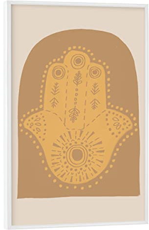 artboxONE Poster mit weißem Rahmen 60x40 cm Reise Boho Style Hand Paint - Bild Boho abstrakt Boho