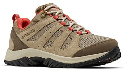 Columbia Redmond 3 Chaussures Basses De Randonnée Et Trekking pour Femme, Marron (Pebble x Scorched Coral), 41.5 EU
