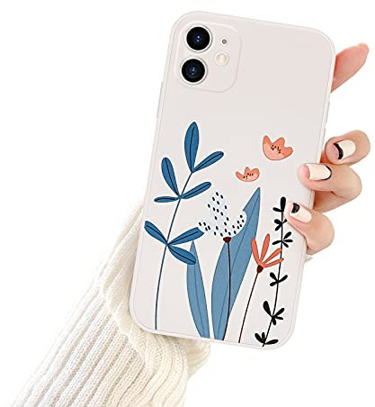 Newseego Coque Compatible avec l'iPhone 11, Coque de Protection en Silicone Liquide Souple et Mince avec Motif de Coeur d'amour Coloré Coque Arrière Flexible Anti-Rayures pour iPhone 11.