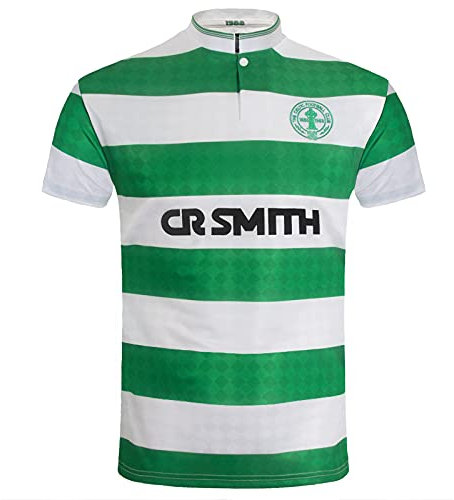 Celtic FC - Herren Retro-Trikot von 1988 - Heim- & Auswärtstrikot - offizielles Merchandise - Geschenk für Fußballfans - Grün - XL