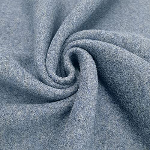 Organic Cotton Fleece – hochwertiges Bio Baumwoll-Fleece – sehr weich & wärmend – in vier Farben - per Meter (Blau-Melange)