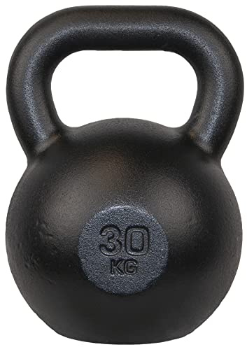 Gusseisen Kettlebell Heavy Weight Kettle Bell für Kraft- und Cardio-Training Hantel 30kg KAWMET