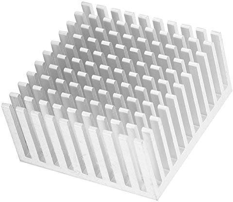 5 Pièces Dissipateur Thermique en Aluminium 40x20x40mm Radiateur à Ailettes de Dissipateur de Chaleur pour Refroidir les Puces GPU IC(Argent)