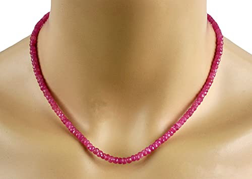 Rubin Kette – Collier in pink, 65 Karat