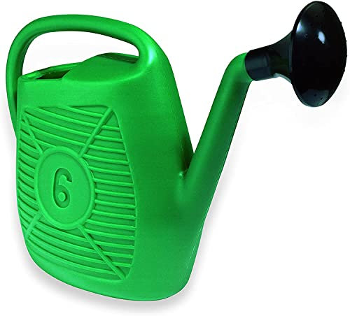 La zappa Annaffiatoio a cipolla in plastica verde per irrigazione giardino (Capacità 6 Litri)