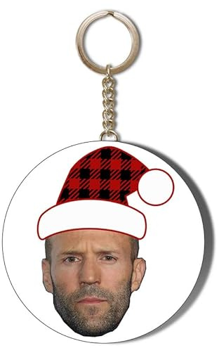 Gift Insanity JASON STATHAM FACE XMAS HAT - 45mm Long Chain Keyring Bottle Opener
