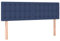 vidaXL Kopfteil 2 STK., Bettkopfteil mit Holzbeinen, Höhenverstellbar Polsterkopfteil für Bett, Betthaupt Bettzubehör Schlafzimmer, Blau 72x5x78/88cm Stoff