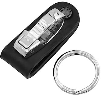 NUOBESTY Metallbügel Schlüssel-Metall-Clips Schutz Herren-Stahlhalter Gürtel-Anhänger Organizer Sitzhaken Zum Aufhängen Herren-Fro-Leder-Schlüsselanhänger Abnehmbar Für Herren Für Charme