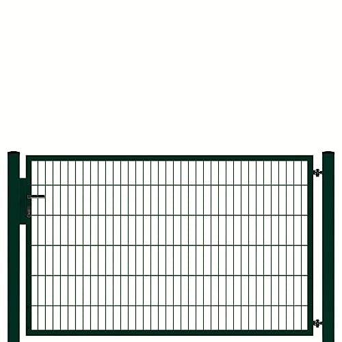auf-mass24 Gartentor 1-FLG b=2,00m Doppelstabmattenzaun Zauntor DREI Farben Zaun Tor SOLID Versa (RAL7016 Anthrazit, 1.83)