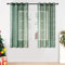MRTREES Gardinen Wohnzimmer gardinen Weihnachten gardine grün Stores gardinen mit ösen Vorhang transparent Vorhang kinderzimmer Vorhang 160 cm lang 2er Set vorhänge