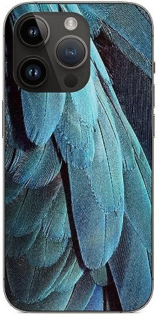 GADJET Phone Back Cover Sticker For iPhone 14 13 12 11 Pro Max XR X Vinyl Wrap Skin Anti-Scratch Cosmetic Phone Accessory Gift (iPhone 13 - Feathers)