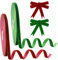 BYZANDQI 22m Schleifenband 10mm Samtband, Geschenkband Weihnachten Rot Grün Fusselband Dekoband Weihnachtsband, 2er-Rolle