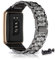 LXURY Bling Metall Armbänder kompatibel mit Oppo Watch Free Armband, Funkelnd Diamant Metall Ersatz Armband (Schwarz)