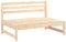 vidaXL Garten Ecksofa, Modular Gartenmöbel, Sofa Lounge Sessel für Garten Terrasse Balkon, Gartensofa Gartensessel, Massivholz Kiefer