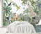 songqians Papier Peint 3D Peinture Murale 400x260cm Perroquet Animal De La Jungle Papier Peint Panoramique Tapisserie Murales Salon Chambre