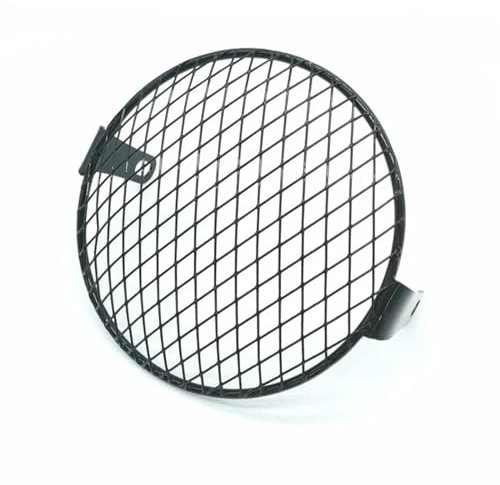 Schutzabdeckung Für Für Bobber CB Universal 7 Motorrad Seite Montieren Scheinwerfer Abdeckung Retro Runde Scheinwerfer Net Mesh Protector Schutz Abdeckung Scheinwerfergitterabdeckung (Color : 2)