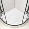 Tapis de Douche Antidérapant 70x70cm: Grand Tapis de Bain Antiderapant d'angle, Souple TPE Tapis Antidérapant Douche avec Ventouses et Trous de Vidange, Lavable en Machine (Blanc, 70x70cm)