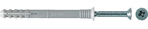 Fischer 048789 N 6 x 60/30 S Nageldübel 60 mm 6 mm 100 St.