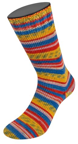 LANA GROSSA Meilenweit 100 Merino extrafine | Hochwertiges Sockengarn, waschmaschinenfest | Handstrickgarn aus 75% Schurwolle & 25% Polyamid | 100g Wolle, Stricken & Häkeln | 420m Garn FB4463