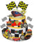 Rennauto Geburtstagsdeko Auto Tortendeko - 31 Stück Racing Car Geburtstag Party Set mit Happy Birthday Tortendeko, Racing Kuchendeko, Rennwagen Kuchen Geburtstag Deko für Junge und Mädchen
