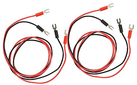 GOOHOCHY 4 Stück Phonographen Anschlusskabel Erdungskabel Mit U-förmigen Doppelsteckern Isoliertes Kupferkabel 2 Farben Für Plattenspieler Und Verstärker Erdung Brummschutz Langlebig