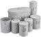 Cooks Professional 7 Piece Tea Coffee Sugar Bread Biscuit Pasta & Utensil Cannister Set | Labelled Storage Containers Tins with Airtight Lids for Kitchen Accessories & Essentials | Grey & Silver